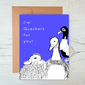 'Quackers' Greetings Card