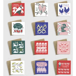The Twelve days of Christmas - Pack of 12 Cards
