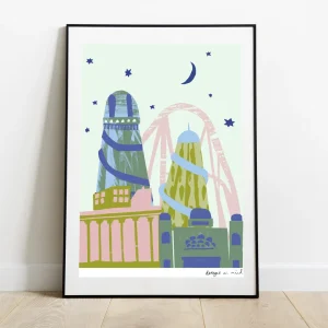 Lark Collection A3 Print - Helter Skelter